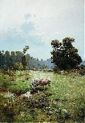 Serhii Vasylkivsky Cossack meadow oil painting artist